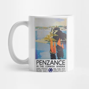 Vintage GWR travel poster advertising Penzance Mug